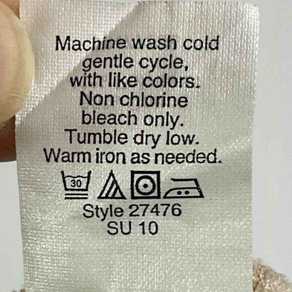 J.Crew Factory Tank Top Orange/White with Ruffle Detail size small - Picture 8 of 8